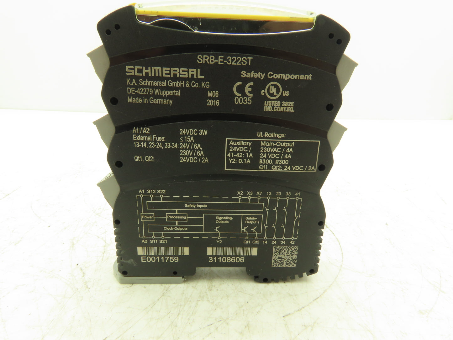 Schmersal SRB-E-322ST Multifunction Safety Monitor Relay 0-30 Sec Drop Out Delay