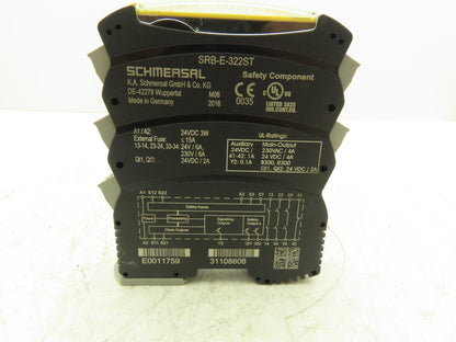Schmersal SRB-E-322ST Multifunction Safety Monitor Relay 0-30 Sec Drop Out Delay