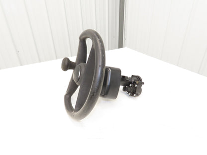 Hyster 8808585 Forklift Steering Wheel & Bracket Assembly Removed From E80XN