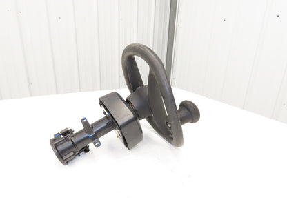 Hyster 8808585 Forklift Steering Wheel & Bracket Assembly Removed From E80XN