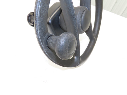 Hyster 8808585 Forklift Steering Wheel & Bracket Assembly Removed From E80XN