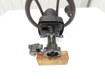 Hyster 8808585 Forklift Steering Wheel & Bracket Assembly Removed From E80XN