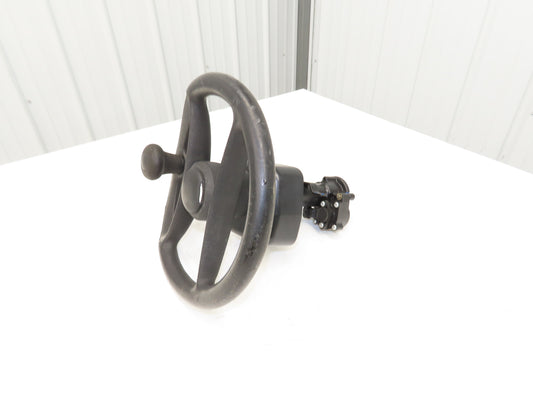 Hyster 8808585 Forklift Steering Wheel & Bracket Assembly Removed From E80XN