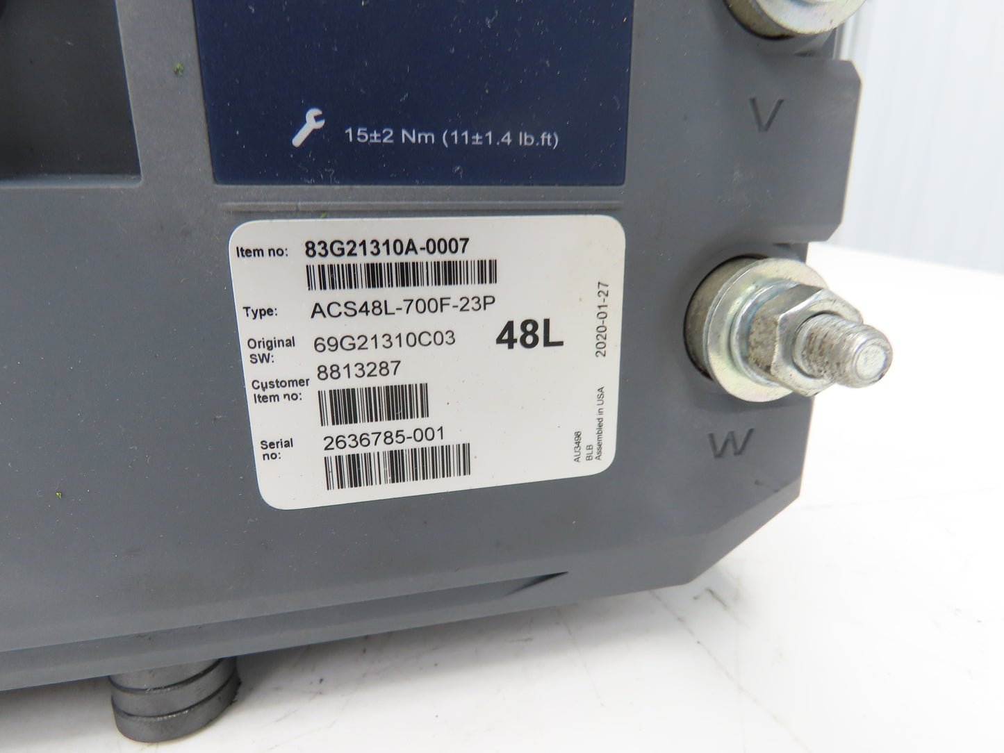 Danaher ACS48L-700F-23P AC SuperDrive Forklift Motor Controller 48V Off E80XN