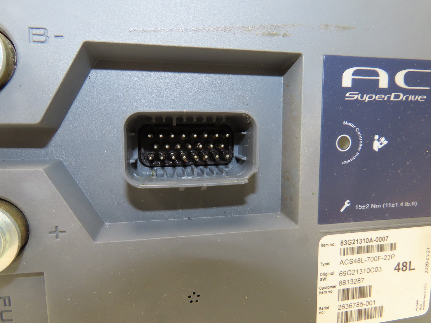 Danaher ACS48L-700F-23P AC SuperDrive Forklift Motor Controller 48V Off E80XN
