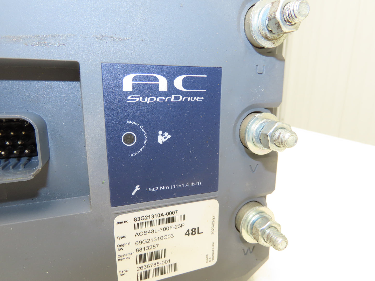 Danaher ACS48L-700F-23P AC SuperDrive Forklift Motor Controller 48V Off E80XN