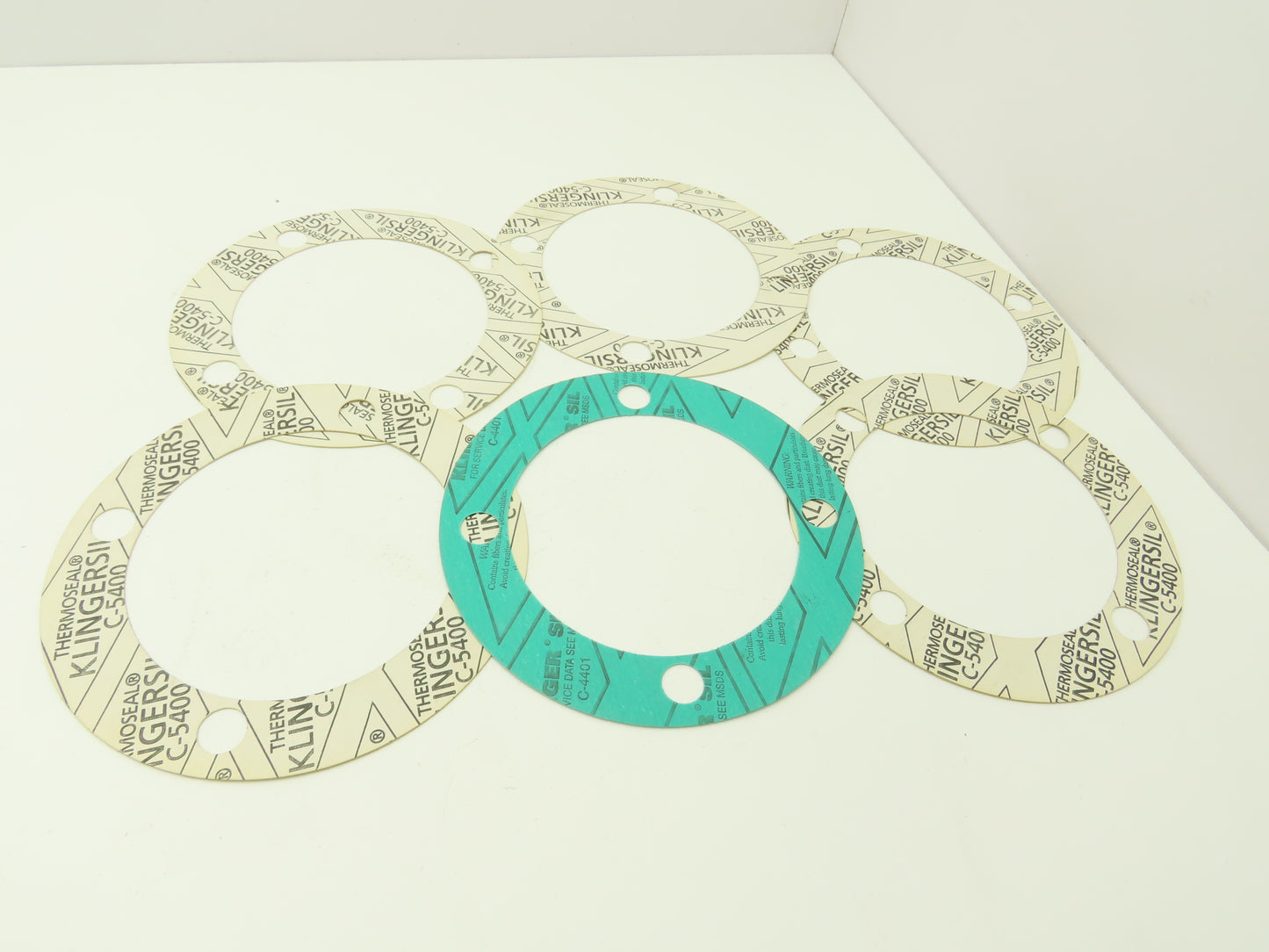 CECO CE-W27010 Compressor Cover Gasket 8-3/8"OD x 5-3/4"ID 4-3/4" Holes Lot of 6