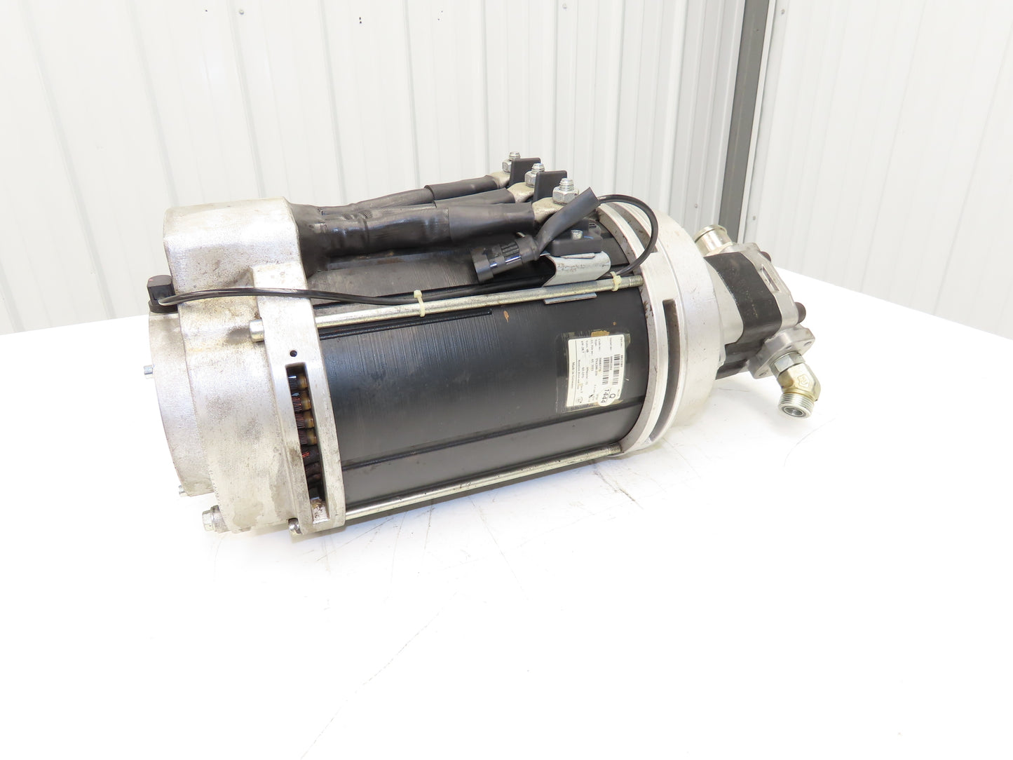 Hyster 8813389 Forklift Hydraulic Motor 48V & Pump 8811653 Removed From E80XN