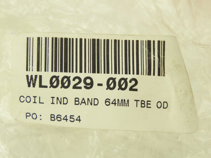Thermatool WL0029-002 Induction Coil Band 3-1/8"ID 64mm Single Turn Tubes 8-1/2"