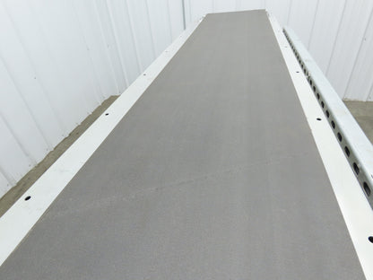 23"x 10' Slider Bed Conveyor 18"Belt 115V Variable Speed Center Drive 83FPM