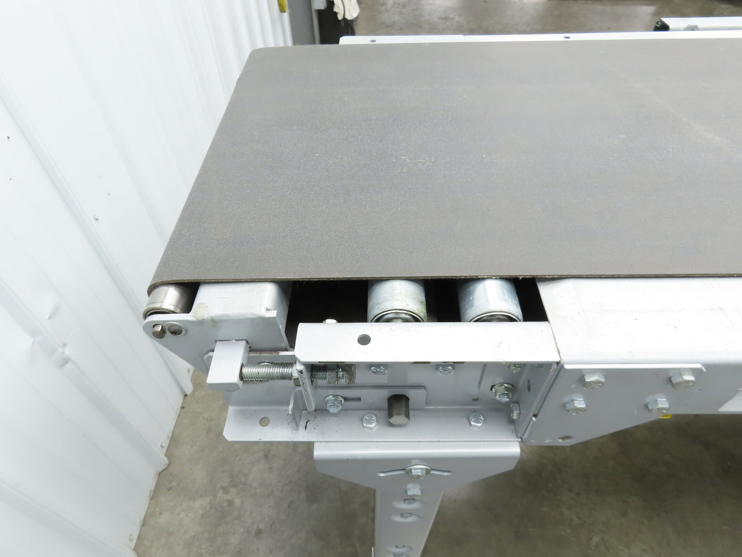 23"x 10' Slider Bed Conveyor 18"Belt 115V Variable Speed Center Drive 83FPM