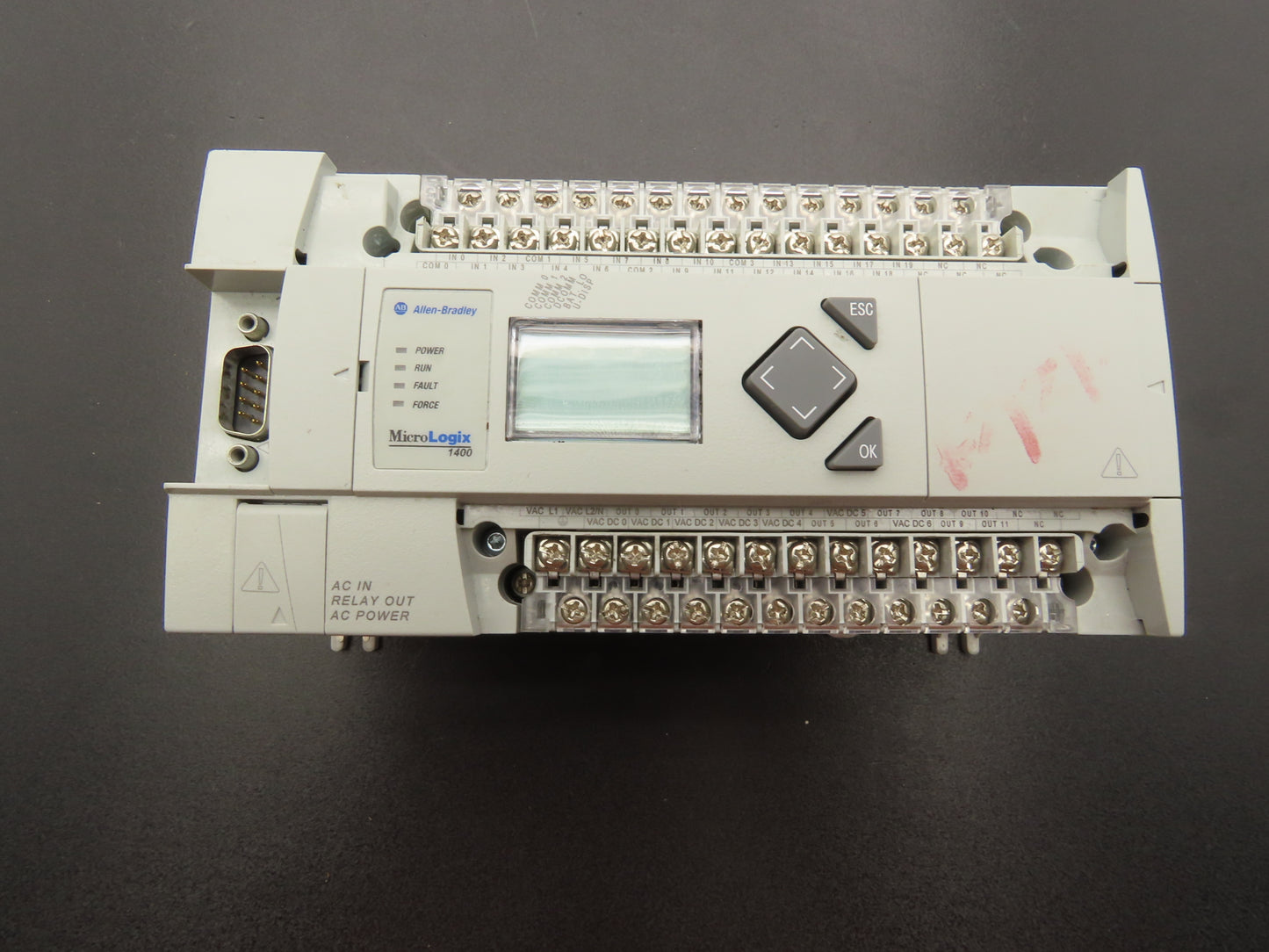Allen Bradley 1766-L32AWA MicroLogix 1400 Controller Module 32Pt Ser C FW 21.007