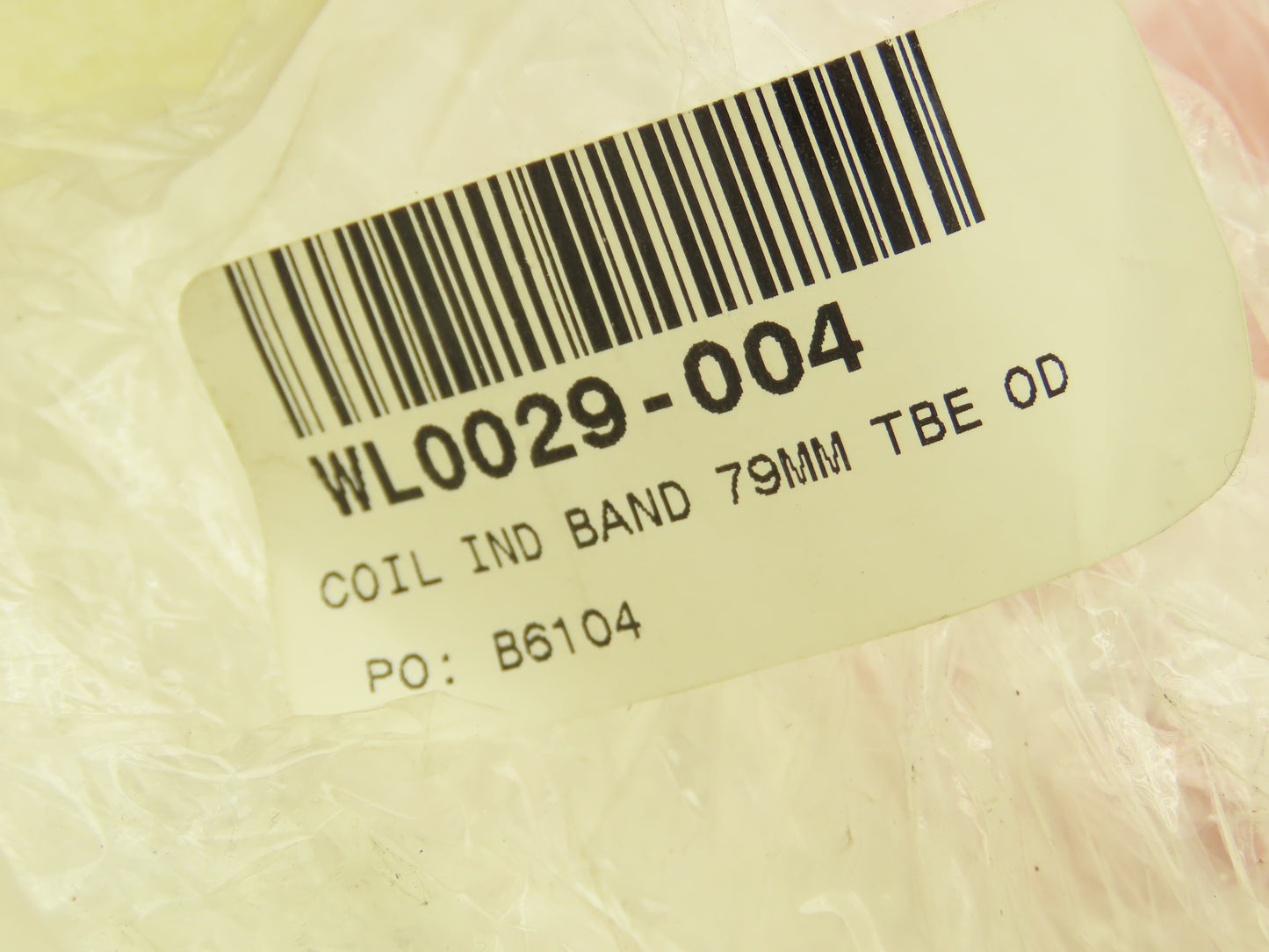 Thermatool WL0029-004 Induction Heating Coil Band 3-3/4"ID Single Turn 8-1/2"