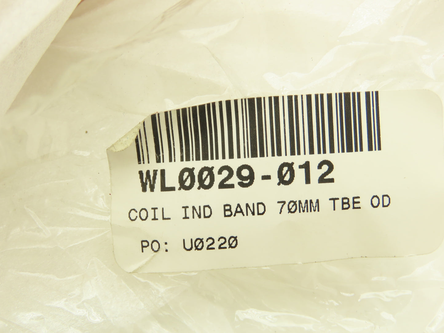 Thermatool WL0029-012 Induction Coil Band 3-3/8"ID 70mm Single Turn Tubes 8-1/2"
