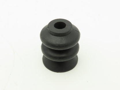 B-13447 Round Vacuum Bellows Suction Cup Black Rubber 1-1/4" Dia  Lot of 10