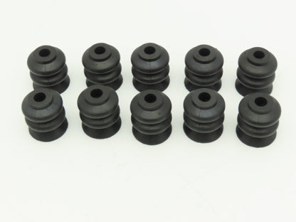 B-13447 Round Vacuum Bellows Suction Cup Black Rubber 1-1/4" Dia  Lot of 10