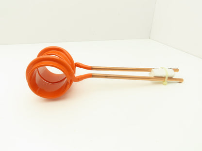 Thermatool TT3-2.00 Induction Heating Coil Band 2"ID x 4" Double Turn 3/8" Tube