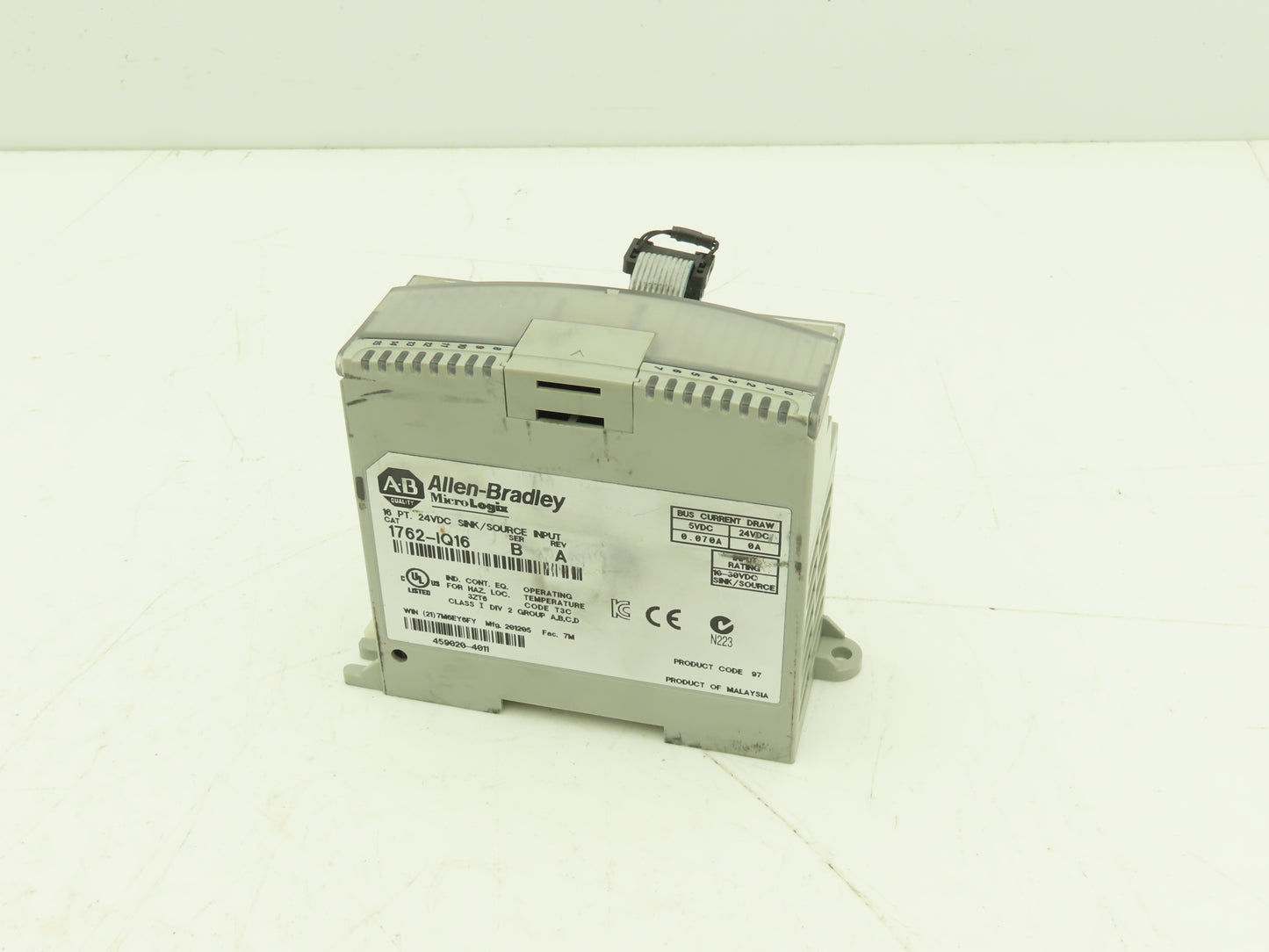 Allen Bradley 1762-IQ16 MicroLogix Sink/Source Input 16 Pt Lot of 2