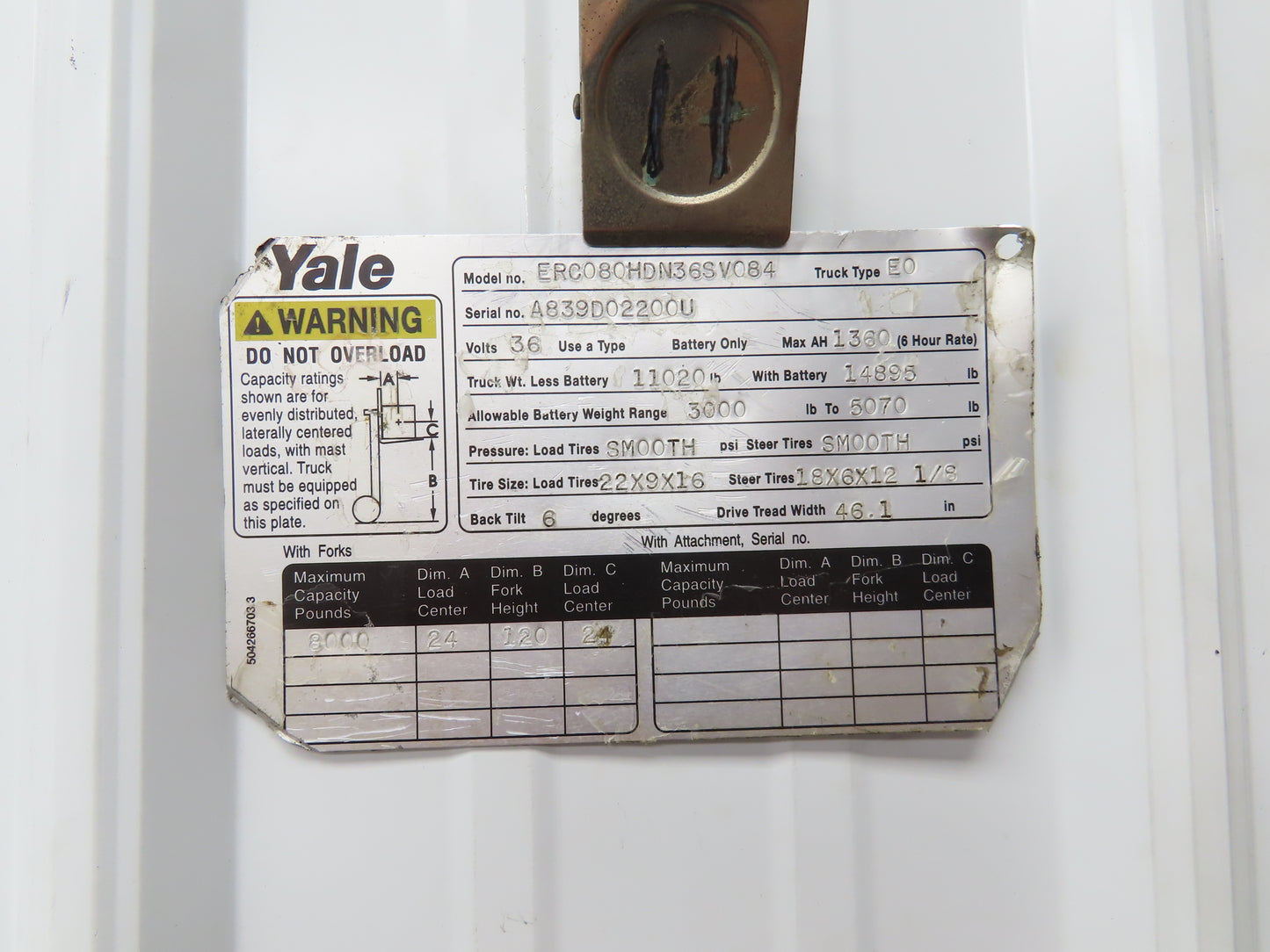 General Electric IC4486CNV4LF Forklift DC/DC Converter 48/12V Off Yale ERC080
