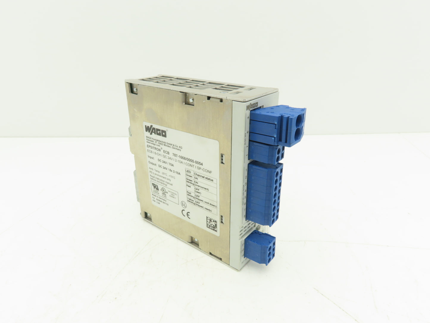Wago 787-1668/0000-0054 Epsitron ECB 8-Channel Electronic Circuit Breaker