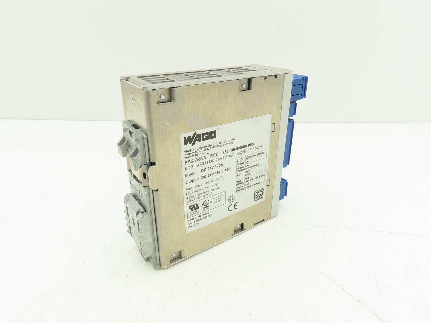 Wago 787-1668/0000-0054 Epsitron ECB 8-Channel Electronic Circuit Breaker