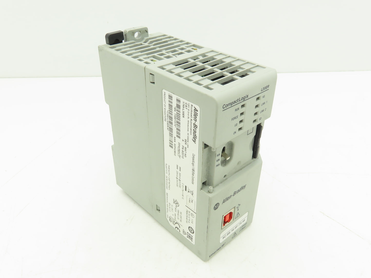 Allen Bradley 1769-L30ER CompactLogix 1MB Ethernet Controller Ser A FW 1.002