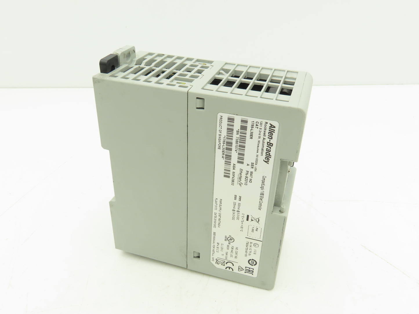 Allen Bradley 1769-L30ER CompactLogix 1MB Ethernet Controller Ser A FW 1.002