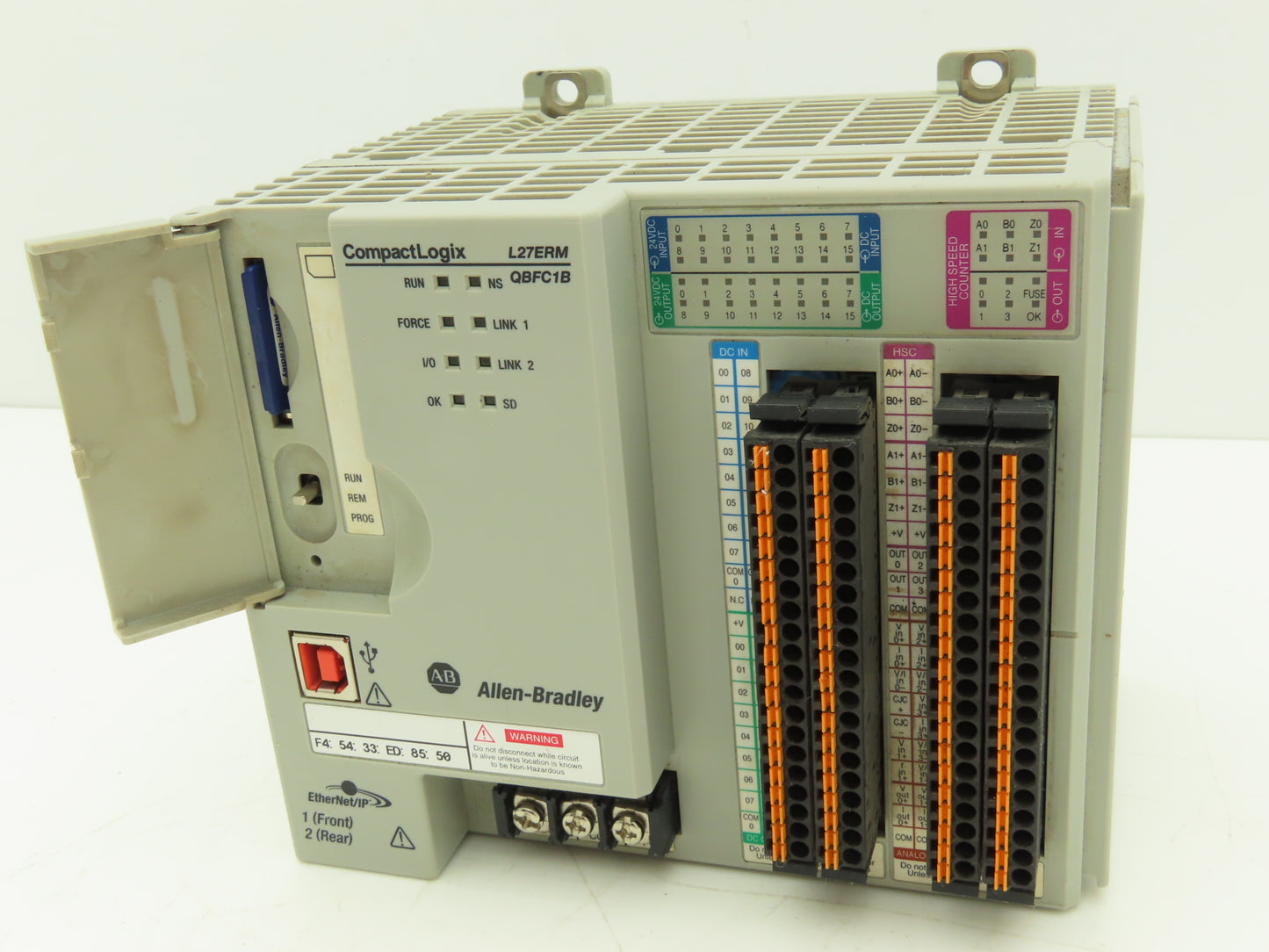 Allen Bradley 1769-L27ERM-QBFC1B CompactLogix 1MB L2 Ethernet Controller Ser A