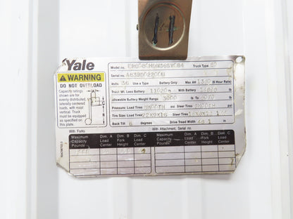 Yale Forklift Throttle Accelerator Pedal Bracket & Potentiometer Off ERC080HD