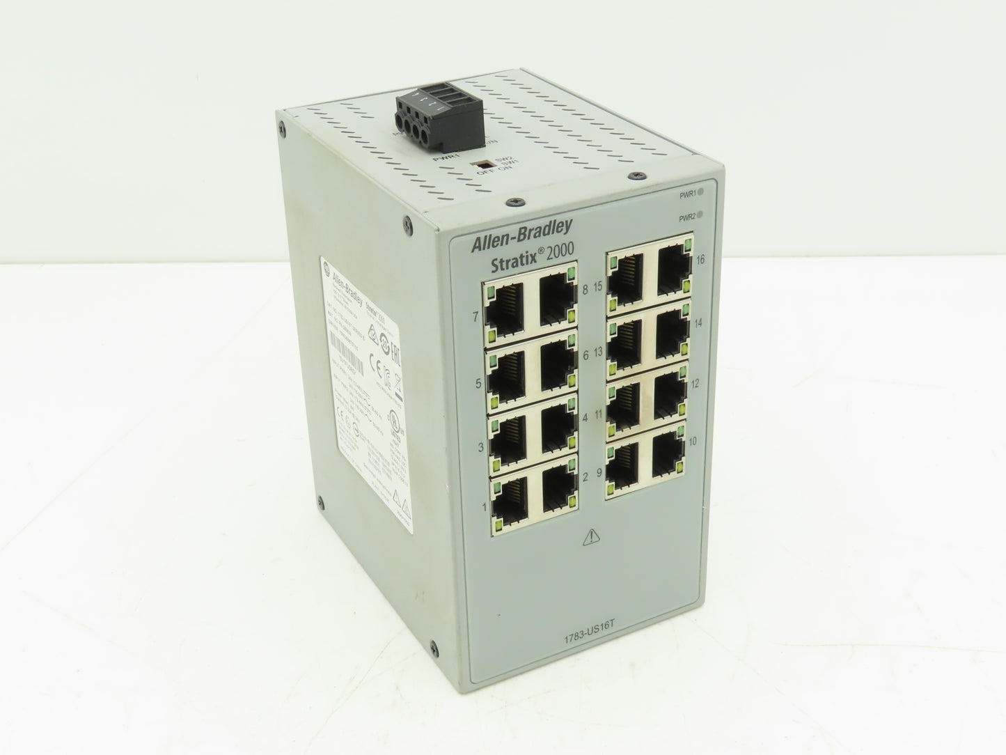 Allen Bradley 1783-US16T Stratix 2000 Unmanaged Ethernet Switch 16-Port Ser B