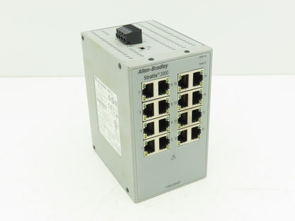 Allen Bradley 1783-US16T Stratix 2000 Unmanaged Ethernet Switch 16-Port Ser B