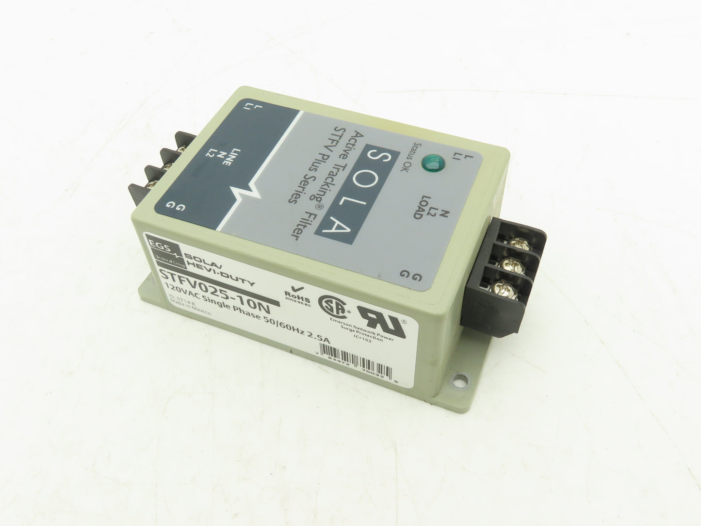 Sola/Hevi-Duty STFV025-10N Active Tracking Filter STFV Plus Series 120VAC
