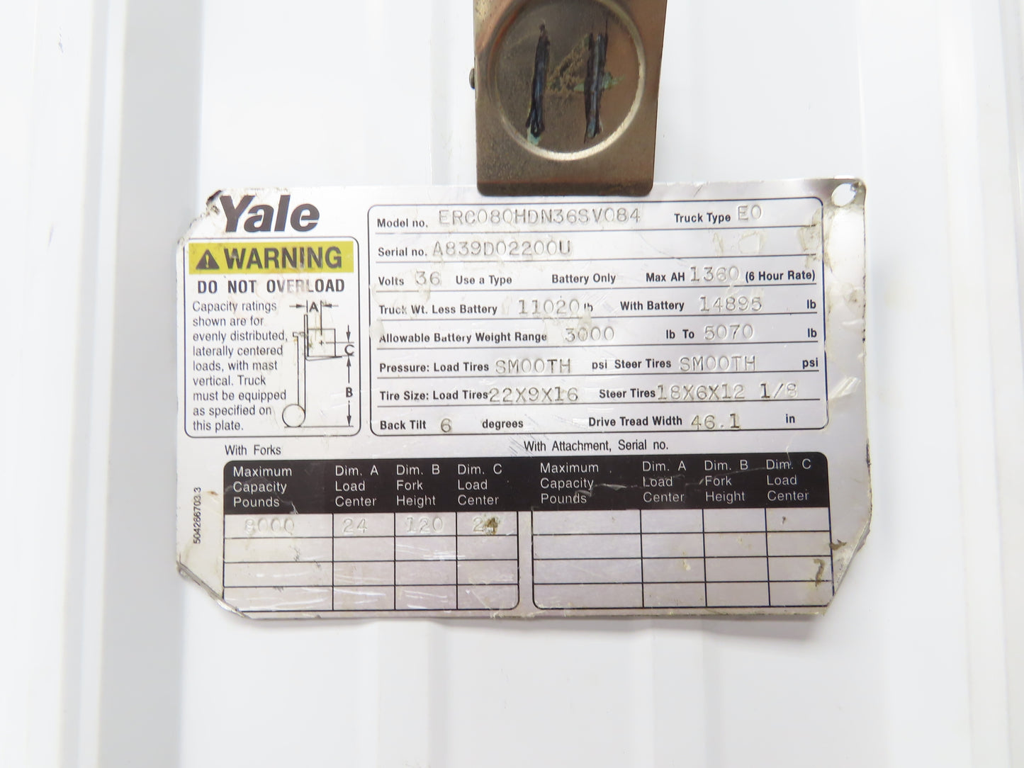 Yale Hydraulic 2-Spool 2 Lever Forklift Mast Control Valve Assembly Off ERC080