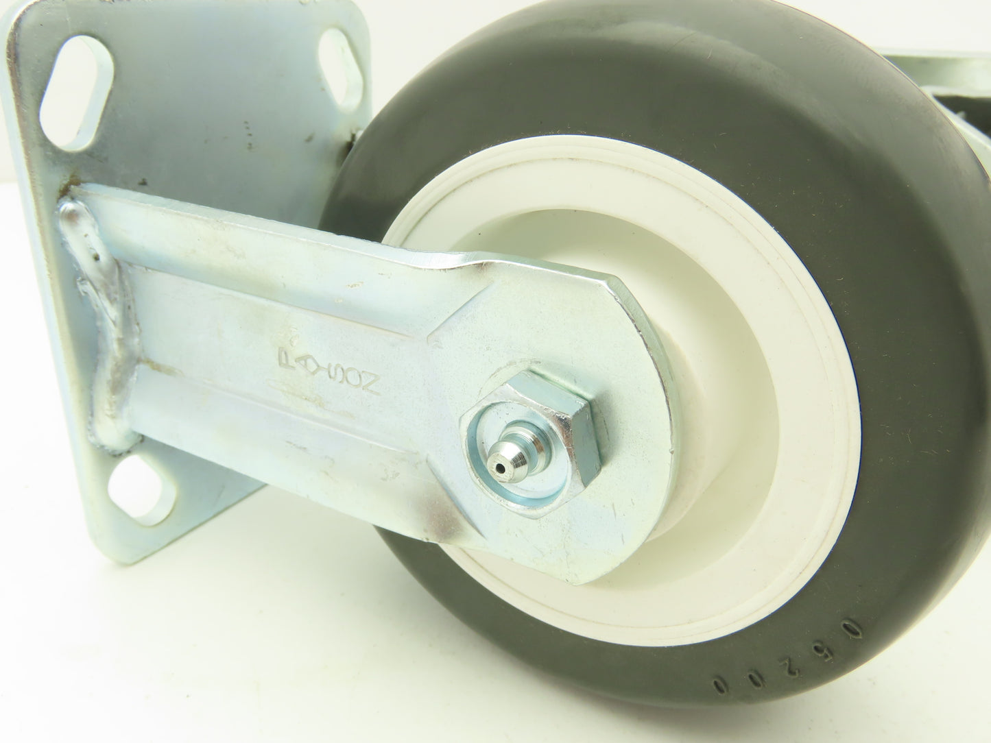 Payson 05200 Caster 5" Poly Wheel Greaseable Bearings 1 Swivel/1 Ridgid Lot of 2
