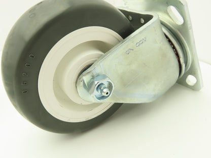 Payson 05200 Caster 5" Poly Wheel Greaseable Bearings 1 Swivel/1 Ridgid Lot of 2