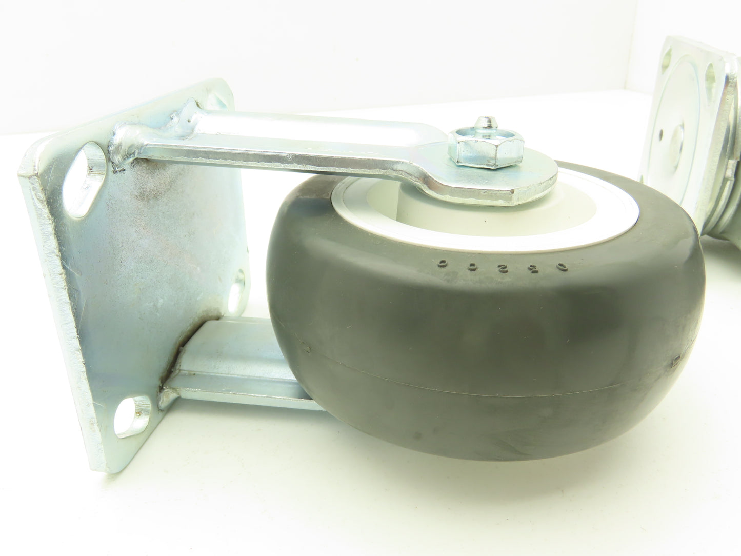 Payson 05200 Caster 5" Poly Wheel Greaseable Bearings 1 Swivel/1 Ridgid Lot of 2