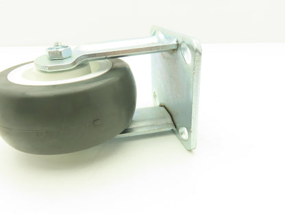 Payson 05200 Caster 5" Poly Wheel Greaseable Bearings 1 Swivel/1 Ridgid Lot of 2