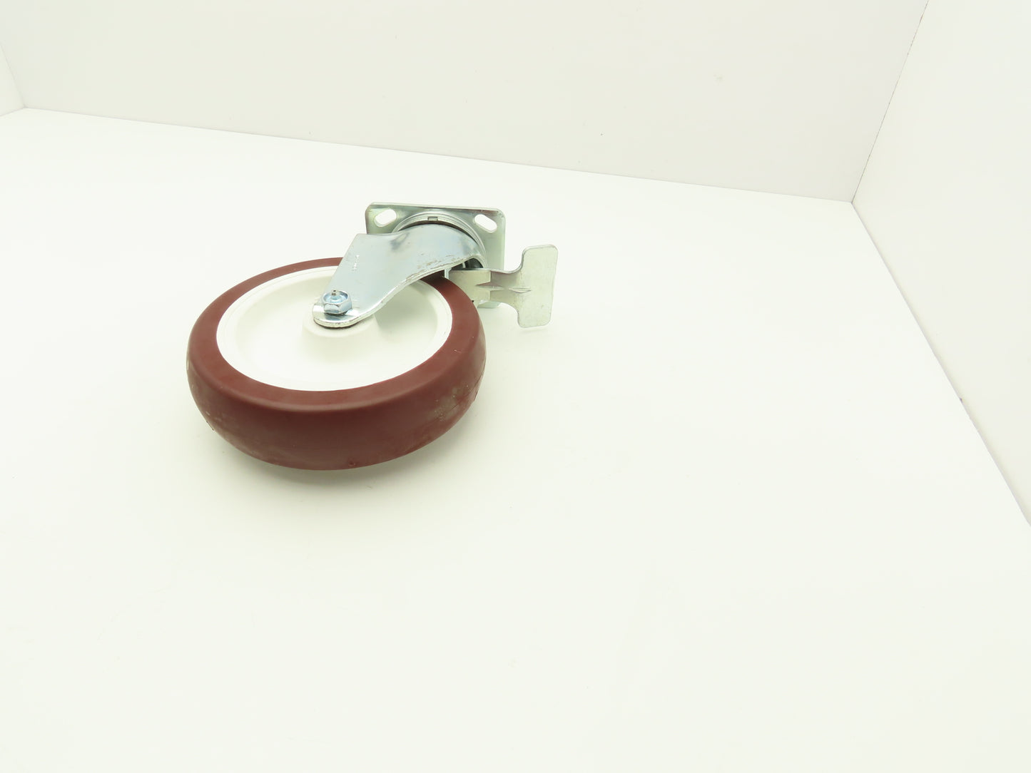 Payson 200/8 Swivel Caster 8" Poly Wheel Locking Greaseable Bearings 9-1/2" OAH