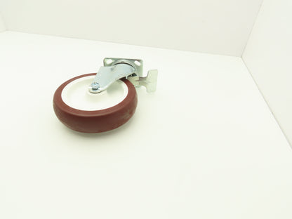 Payson 200/8 Swivel Caster 8" Poly Wheel Locking Greaseable Bearings 9-1/2" OAH