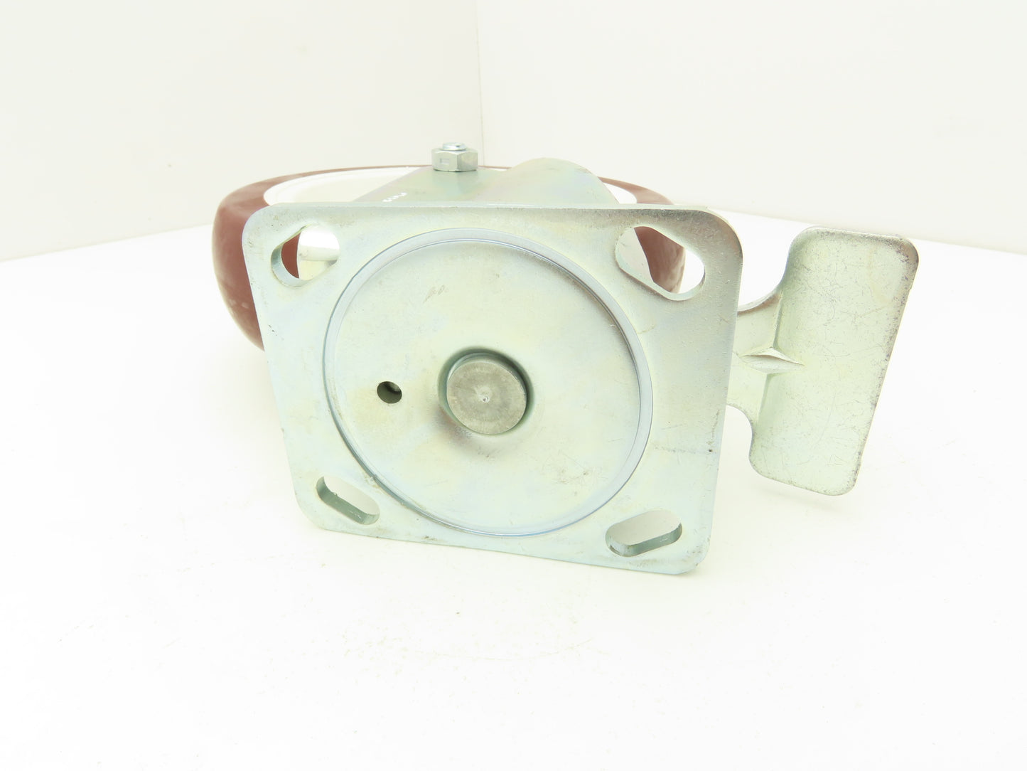 Payson 200/8 Swivel Caster 8" Poly Wheel Locking Greaseable Bearings 9-1/2" OAH