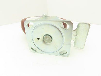 Payson 200/8 Swivel Caster 8" Poly Wheel Locking Greaseable Bearings 9-1/2" OAH
