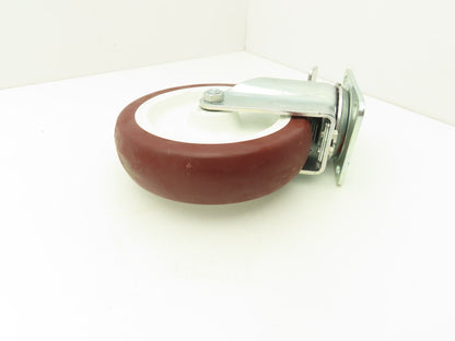 Payson 200/8 Swivel Caster 8" Poly Wheel Locking Greaseable Bearings 9-1/2" OAH