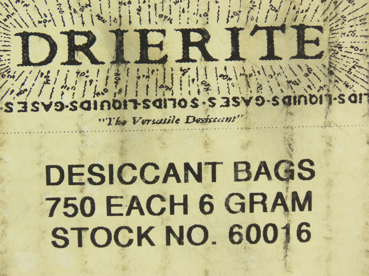 Drierite 60016 Humidity Desiccant 6 Gram Brown Paper Bags  Lot of 750pcs