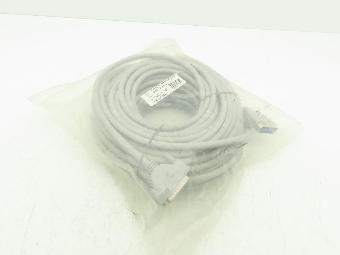 Pan Pacific S-36M25M-100' Parallel Printer Cable IEEE-1284 DB25M/CN36M 100Ft