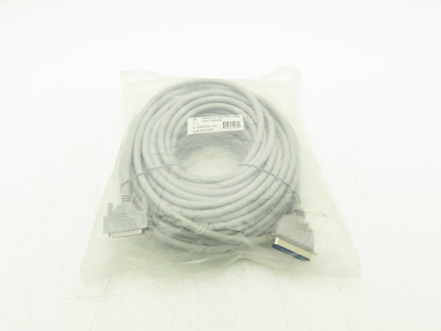 Pan Pacific S-36M25M-100' Parallel Printer Cable IEEE-1284 DB25M/CN36M 100Ft