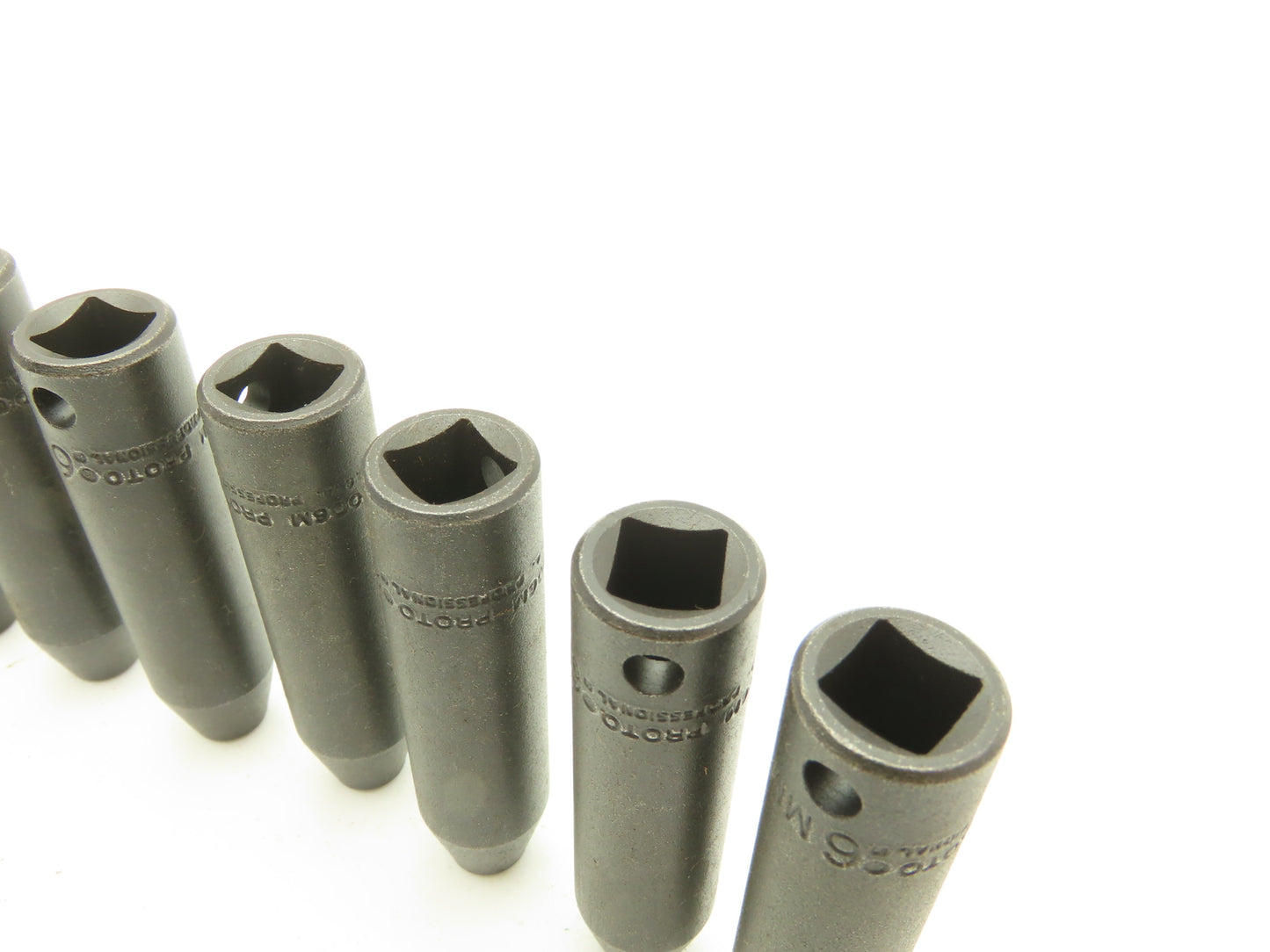 Proto 7006M 3/8" Drive 6MM 6 Point Impact Socket Deep 2-3/4"L  Metric Lot of 10