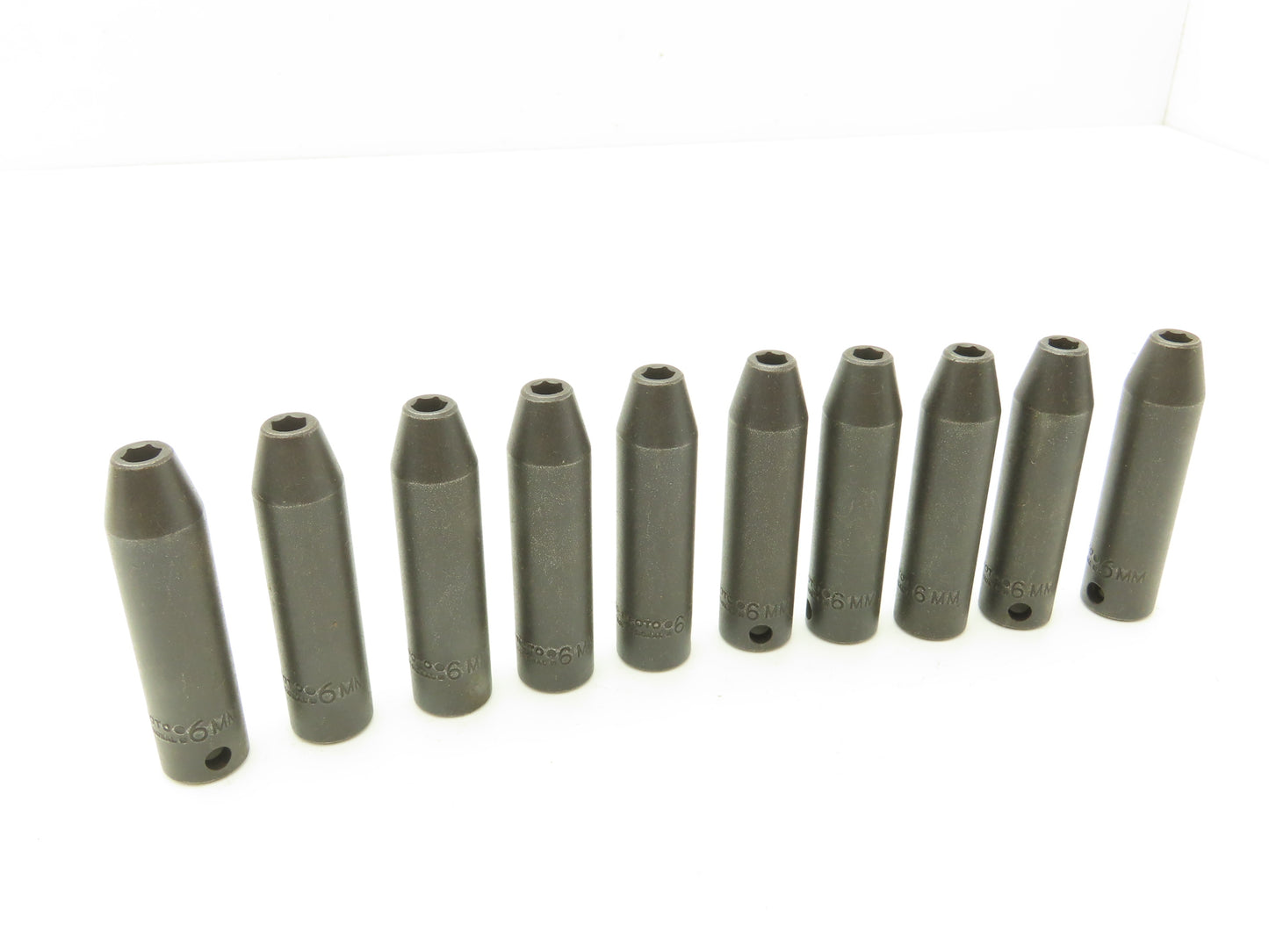 Proto 7006M 3/8" Drive 6MM 6 Point Impact Socket Deep 2-3/4"L  Metric Lot of 10
