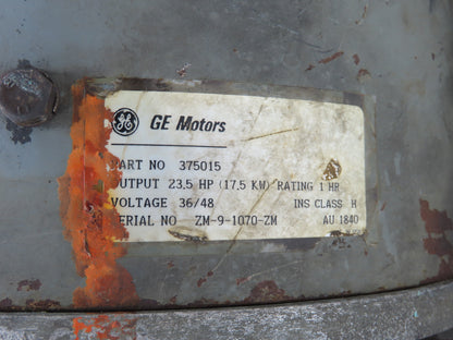 General Electric 375015 Yale Forklift Motor 23.5 Hp 48VDC Off ERC080HDN36SV084