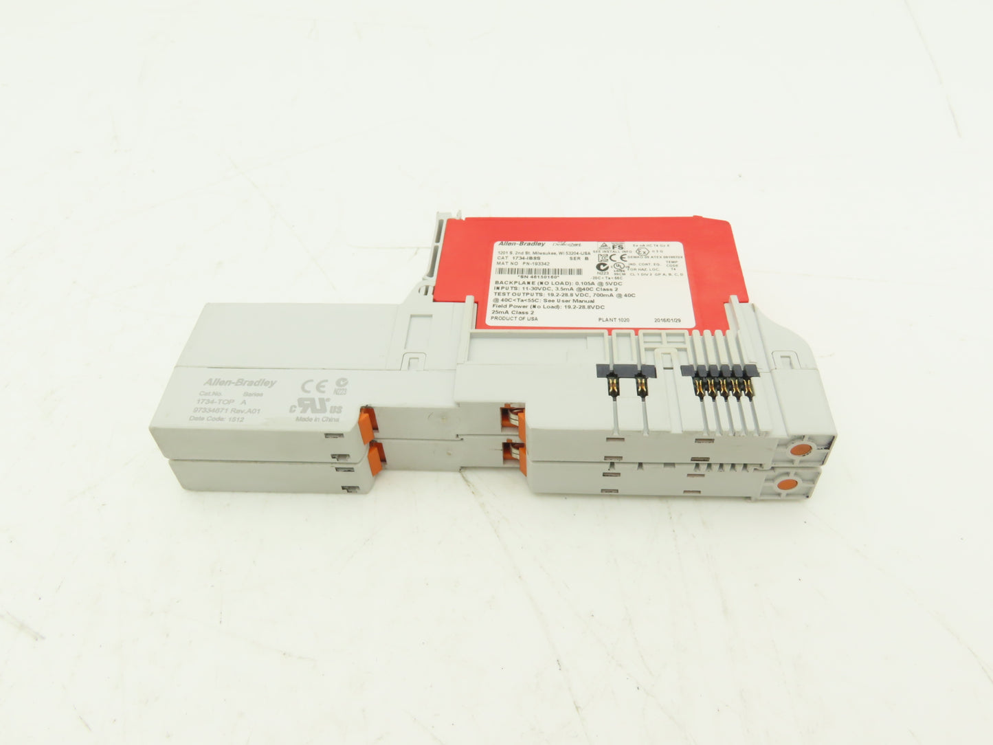 Allen Bradley 1734-IB8S Safety Module Point I/O Guard Input With Modular Base