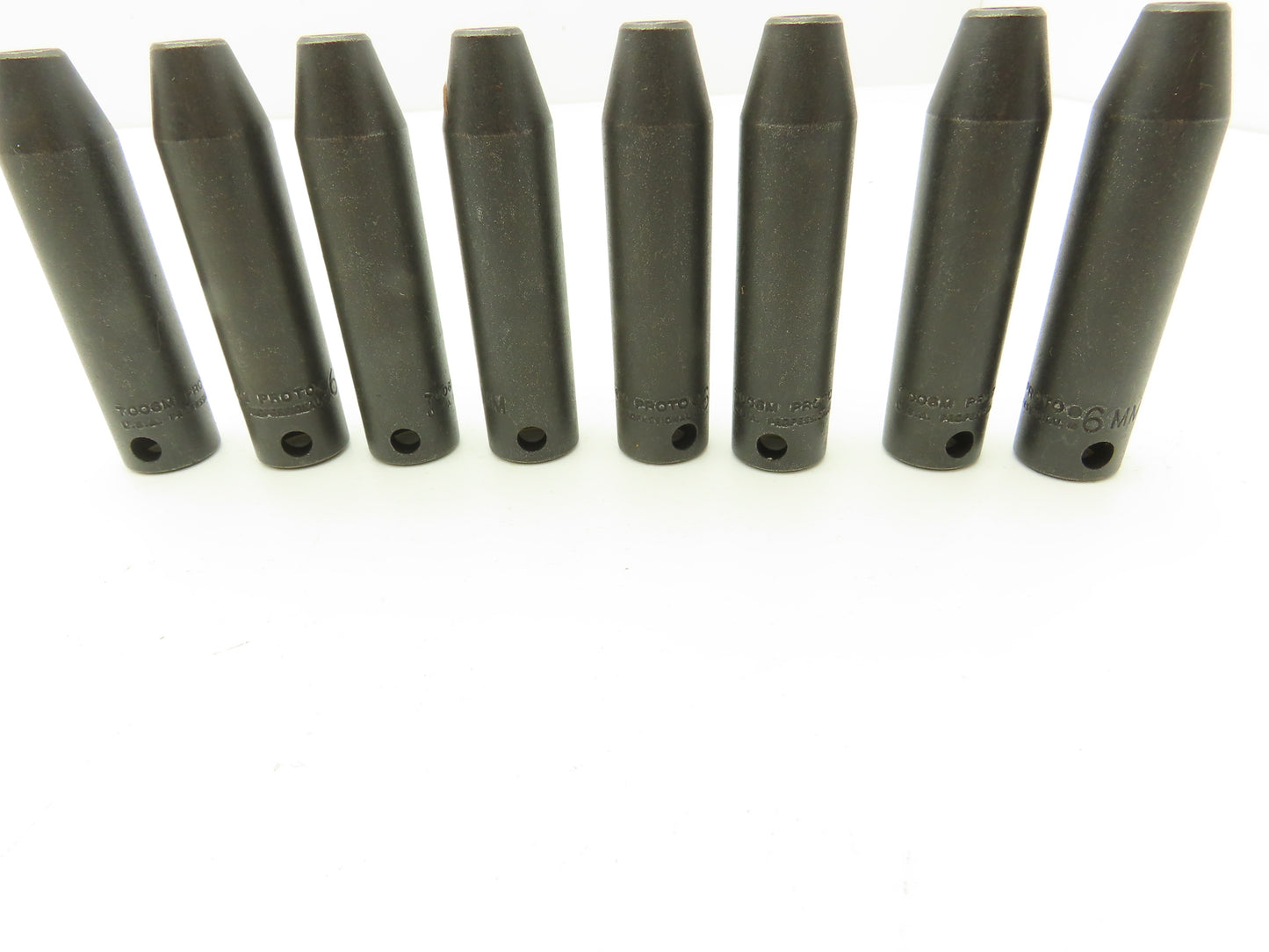 Proto 7006M 3/8" Drive 6MM 6 Point Impact Socket Deep 2-3/4"L  Metric Lot of 8